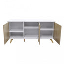 Mobile Elton 150x39,5x75 h cm in Truciolare bilaminato Bianco
