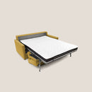 Divano Letto 2 Posti 176x102x97 cm in Tessuto Giallo