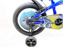 Bicicletta per Bambino 14" 2 Freni con Borraccia e Scudetto Frontale Blu