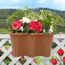 Fioriera da Balcone per Ringhiera in plastica Vaso Portafiori per Balcone