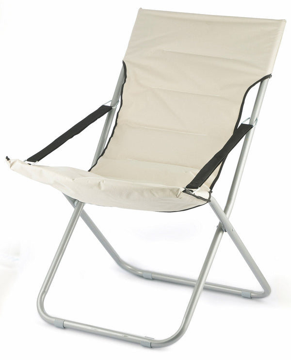 Sedia Sdraio Canapone Pieghevole in Oxford 600D Soriani Panama Avorio online