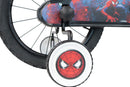 Bicicletta per Bambini 16" Marvel Spiderman Freni Caliper e Stabilizzatori in Acciaio Hi-Ten Rosso