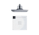 Soffione Doccia 22x22 cm con LED per Controlla Temperatura Acqua Sined  Grigio