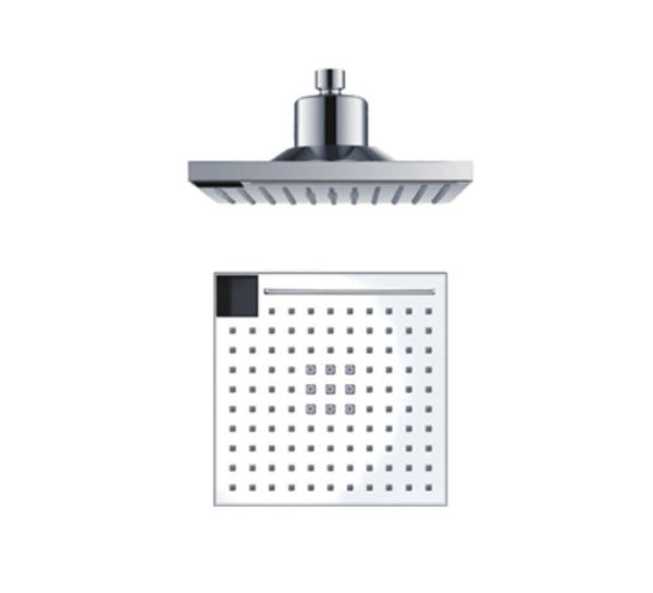 Soffione Doccia 22x22 cm con LED per Controlla Temperatura Acqua Sined  Grigio sconto
