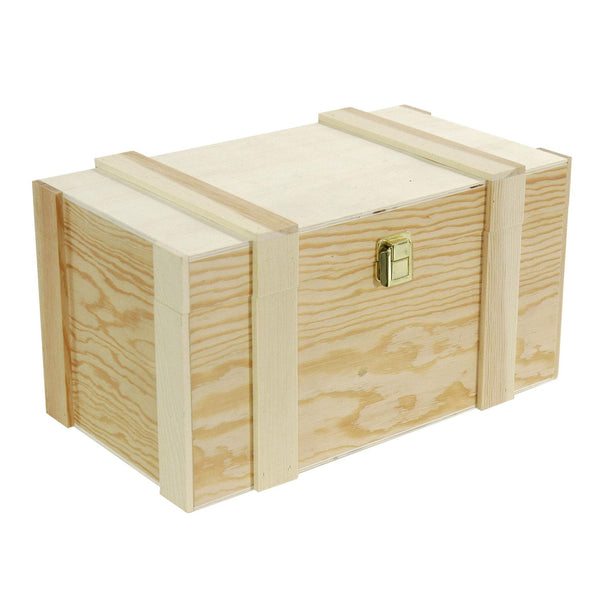Cassetta portabottiglie 2+2 Posti in pino naturale cm 37x21xh19 online