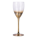 Set 6 Calici Vino Très Chic in Vetro VdE Tivoli 1996 Gold