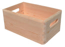 Contenitore Box Salvaspazio Sovrapponibile 30x20x14 cm in Legno di Pino Naturale
