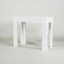 Consolle Allungabile in Legno H76,5x47x90/147cm 2 Allunghe Itamoby Magix Bianco Lucido Classica