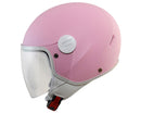 Casco Demi-Jet per Bambini Visiera Lunga CGM Magic Mono 205A Rosa Opaco Varie Misure