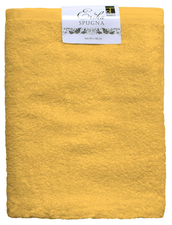 Set Spugna Asciugamani Ospite + Salvietta Erika Senape sconto