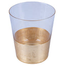 Set 6 Bicchieri Acqua Gold Party in Vetro VdE Tivoli 1996 Trasparente e Oro