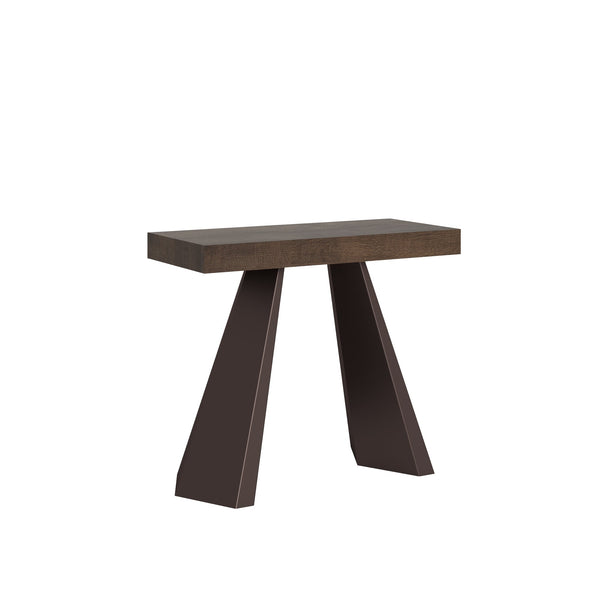 prezzo Consolle Allungabile 90-300x40x77 cm in Nobilitato Marrone