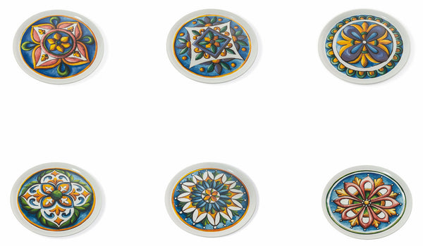Set 6 Piatti Pizza Ø33x2 cm in Porcellana Villa d'Este Home Tivoli Maioliche acquista