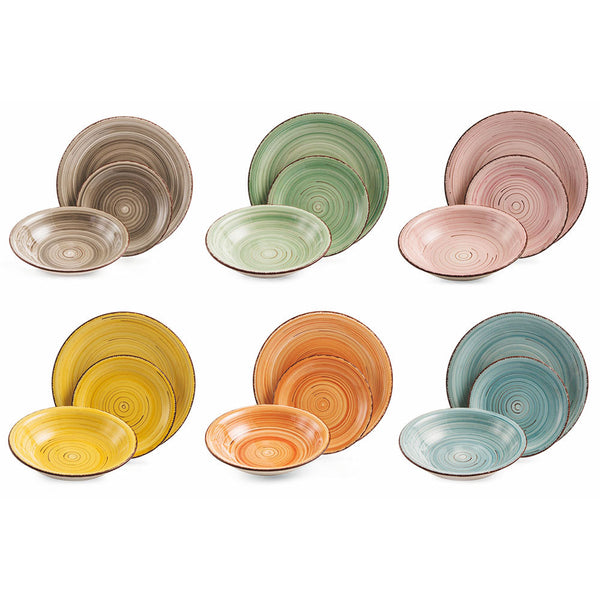 Servizio Piatti 18 Pezzi in Gres Villa d'Este Fausto online