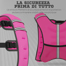 Giubbotto Zavorrato 8kg Traspirante 40x35 cm con Tasca Portaoggetti e Spallacci in tessuto Oxford Rosa      