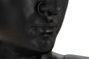 Scultura Testa Antica Nera 44x35,5x60 cm in Poliresina