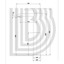 Rubinetto Miscelatore Alto per Lavabo in Ottone 5x15,5x30cm TFT Joy Cromato