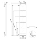 Struttura per Scaffale Lader H1790 Verniciato Nero Acciaio Emuca