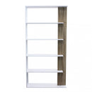 Libreria Alisha 90x23,5x180 h cm in Truciolare bilaminato Bianco