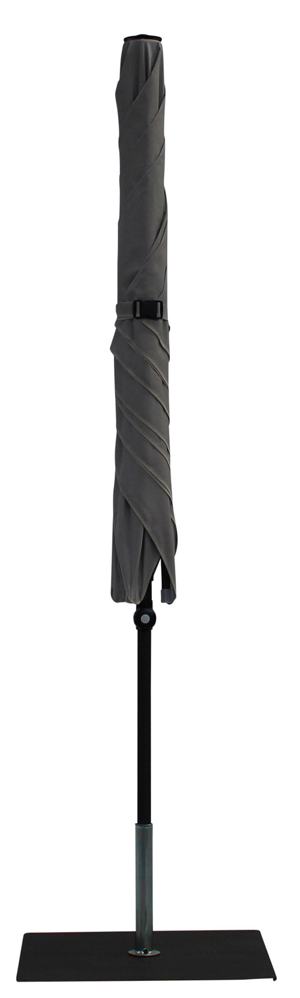 Ombrellone da Giardino 2x2 m Palo Ø38 mm in Alluminio Tessuto Olefin Trend Grigio