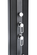 Doccia Solare Ibrida da Giardino 40L Miscelatore e Doccetta Lavapiedi Antracite