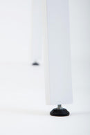 Tavolo Pieghevole Salvaspazio 80x120x71,5-75,5 cm Party in Legno e Laminato Bianco
