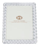Cornice Ropy 25x2x30 cm in Poliresina e Vetro Argento