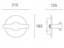 Plafoniera con Diffusore da Esterno a LED 12W 4000K Sovil Grigio