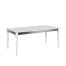 Tavolo Allungabile 180-284x90x80 cm Romagna Iron Bianco Frassino