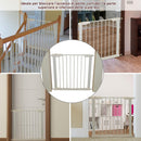 Cancelletto di Sicurezza per Bambini 65-72x74 cm Larghezza Regolabile 