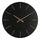 Orologio da Muro Ø 60x5 cm Timeline in Legno Nero