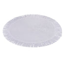 Set 4 Tovagliette con Frange Ø38x0,3 cm  in Carta effetto Juta VdE Tivoli 1996 Shades of Stones