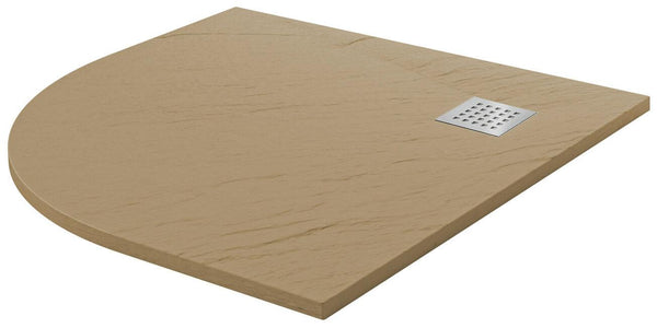 Piatto Doccia Semicircolare 90x90 cm in Acrilico Fosterberg Azalea 4 Tortora sconto