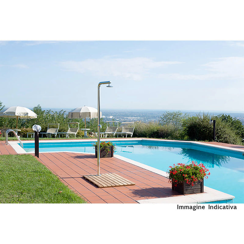 Doccia da Giardino Temporizzatore ATI Docce Stilo-P Inox Anodizzato