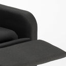 Poltrona Relax Reclinabile Manuale 62x71x100 cm in Tessuto Nero