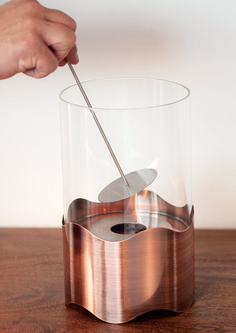 Camino a Bioetanolo da Tavolo Ø16x26,7 cm Rame