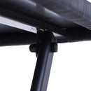 Set Tavolino e 2 Sedie Pieghevoli da Giardino in Rattan Sintetico Nero 