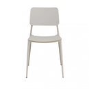 Sedia da Giardino Vega Impilabile 42x53x80 h cm in Acciaio Tortora