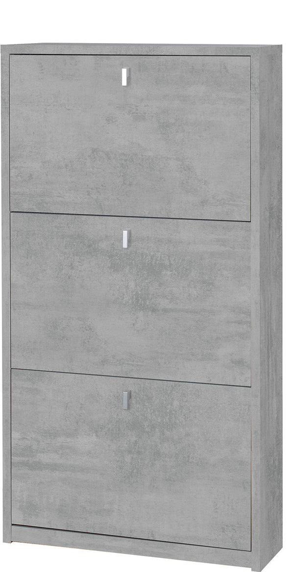 sconto Scarpiera 3 Ante 63x117x18 cm Cemento
