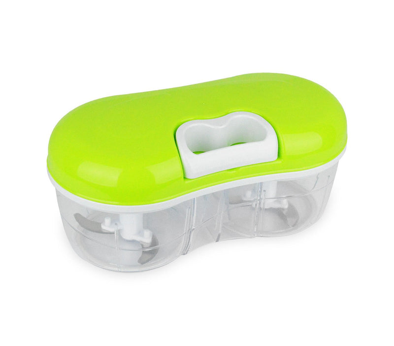 Tritatutto manuale a corda doppia lama e fruste montapanna