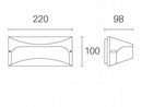 Applique da Esterno a LED 10W 4000K Sovil Marrone