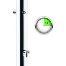 Doccia da Giardino Tripla 3 Temporizzatori e Lavapiedi ATI Docce MUL-3P Inox Anodizzato