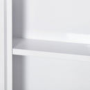 Armadietto Medicinali a 3 Ripiani con Porta Magnetica 30x12x60 cm in Acciaio Bianco