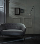 Lampada da Terra a LED 23x23xH145 cm in Metallo Vega Nero