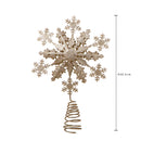 Set 2 Puntale Fiocco Neve 30,5 cm Oro