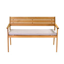 Panchina da Giardino Terrazzo a 2 Posti in Legno Naturale Nanchino
