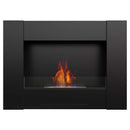 Camino a Bioetanolo da Parete 90,2x65 cm Flig Boston 2 Nero