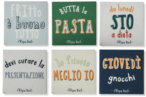 Sottopentola Quadrato in Ceramica e Sughero VdE Tivoli 1996 Vipse Dixit prezzo