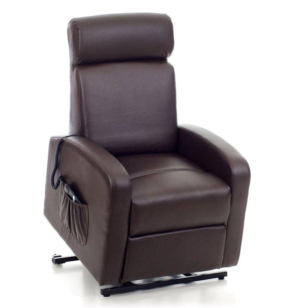 online Poltrona Alzapersona Elettrica 1 Motore Reclinabile in Similpelle Katia Marrone