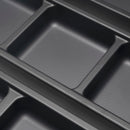 Set Organizer per Cassetti da Bagno Laterali in Plastica Emuca Tidy Grigio Pietra